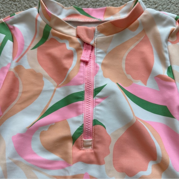 Carter's Long Sleeve Rash Guard One-Piece Swimsuit (24 months) - Picture 4 of 9